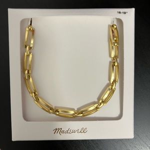 Madewell rectangular chain necklace